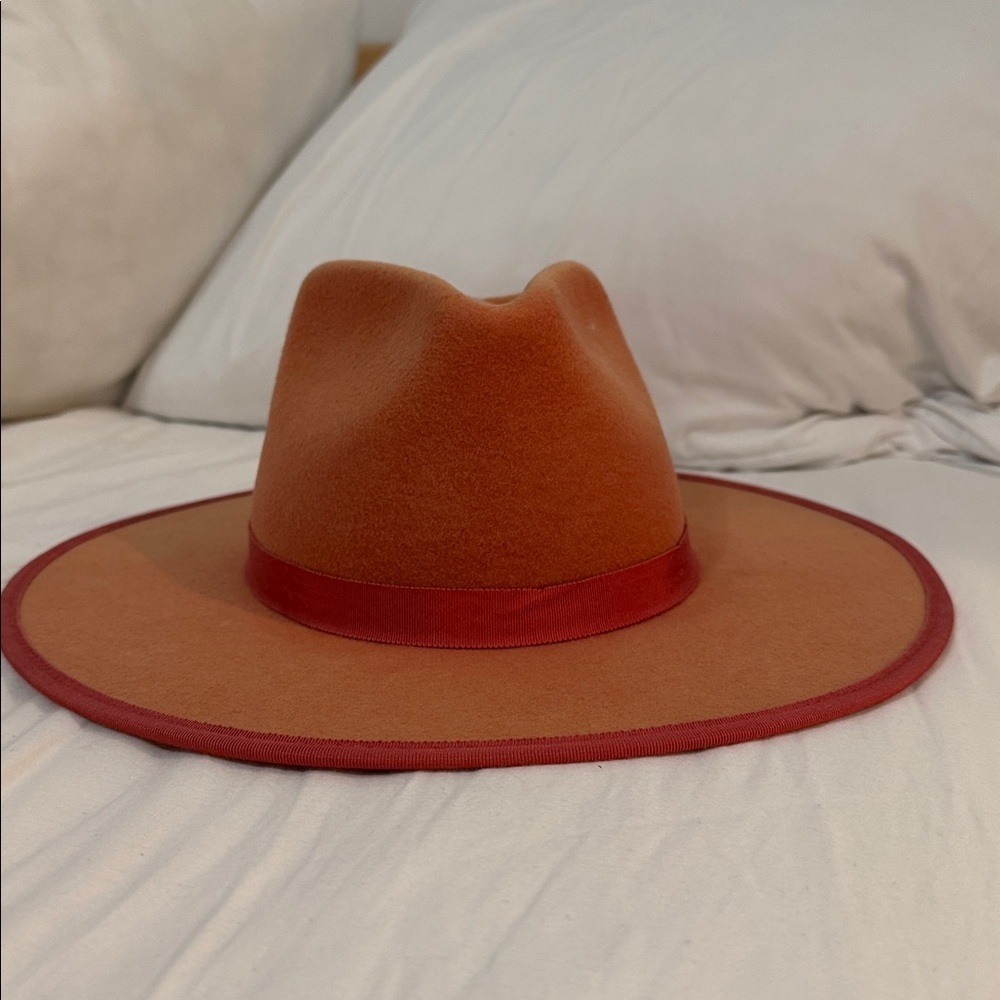 WYETH 100% wool orange rust hat - Picture 10 of 11